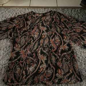 Women’s XXI sheer short sleeve kimono, size medium